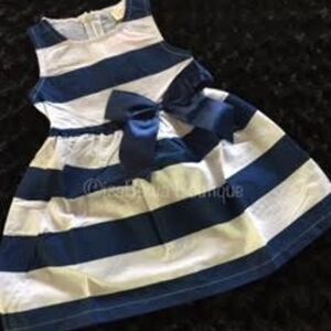 **** Navy & White Sailor Dress   4184  4T  NWT Boutique